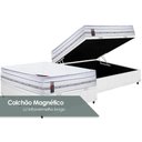 Ver imagem 1 de Cama Box Baú Casal: Colchão Molas Ensacadas Castor Pocket Gold Star Magnético + Base CRC Courano
