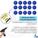 Ver imagem 4 de Elemento Tátil Alerta Pvc Parafusado Azul