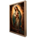 Ver imagem 1 de Quadro Decorativo Virgem Guadalupe em Moldura Caixa TaColado Moldura Caixa 3cm Madeira com Vidro 20