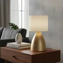 Ver imagem 1 de Abajur Luminaria de Mesa Clássico Moderno Elegante Bojudo Decoração Casa Sala Quarto Escritório
