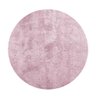 Tapete Redondo 1,50m Quarto Sala Escritório Pelo Macio.:rosa - 1