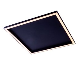 Plafon de Sobrepor Led 42w Perfil Led Integrado Design Moderno Quarto Sala Escritorio Bivolt:preto L - 1