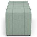 Ver mais imagens de Kit Cabeceira Cama Box Casal 140cm com Calçadeira Roma W01 Linho Verde Menta - Lyam Decor