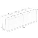 Ver imagem 3 de Kit Cabeceira Cama Box Casal 140cm com Calçadeira Roma W01 Linho Verde Menta - Lyam Decor