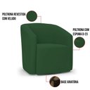 Ver imagem 6 de Poltrona Decorativa Base Giratória Stella Max Veludo D03 - D’Rossi
