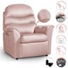 Poltrona Para Extensão De Cílios Reclinável Suede Rose Grécia Luapa Estofados - 2