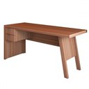 Ver imagem 6 de Mesa Escrivaninha 2 Gavetas para Escritório Veneza Amêndoa - Panorama Móveis