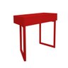 Aparador Penteadeira Console Para Sala Estar Quarto Square Vermelho Laca - 6