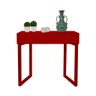 Aparador Penteadeira Console Para Sala Estar Quarto Square Vermelho Laca - 1