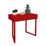 Aparador Penteadeira Console Para Sala Estar Quarto Square Vermelho Laca - 2