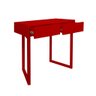 Aparador Penteadeira Console Para Sala Estar Quarto Square Vermelho Laca - 5