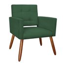Ver imagem 1 de Poltrona Decorativa Camila Verde - Visalar Móveis
