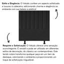 Ver imagem 2 de Cabeceira Estofada Cama Casal Queen Size 160 Cm Sara Veludo e Frame Preto