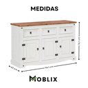 Ver imagem 4 de Balcão 3 Portas 3 Gavetas Madeira Maciça Branco