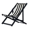 Espreguiçadeira Preguiçosa Dobrável sem Braço Black - 1