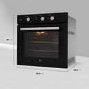 Ver imagem 2 de Forno Elétrico de Embutir Fischer Infinity 78l Air Fryer 127v Preto