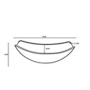 Ver imagem 5 de Kit Cuba de Vidro + Torneira para Lavatório Oval Chanfrada 36cm