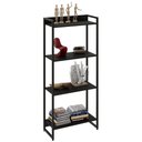 Ver imagem 1 de Estante Livreiro Multiuso Dynamica Industrial 60cm 4 Prateleiras C08 Preto Ônix - Mpozenato