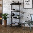 Ver imagem 2 de Estante Livreiro Multiuso Dynamica Industrial 60cm 4 Prateleiras C08 Preto Ônix - Mpozenato