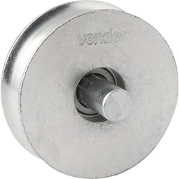 Roldana p/ Portão 2.1/2" Tipo U Aço Zincado R.Pino Vonder - 2