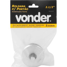 Roldana p/ Portão 2.1/2" Tipo U Aço Zincado R.Pino Vonder - 3