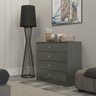 Cômoda para Quarto 4 Gavetas Grande 75x69cm Cinza 6504 - 2