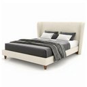 Ver imagem 4 de Cama Japonesa Casal Corea com Cabeceira Madeira Off White Sallar Home