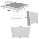 Ver imagem 3 de Cama Japonesa Casal Corea com Cabeceira Madeira Off White Sallar Home