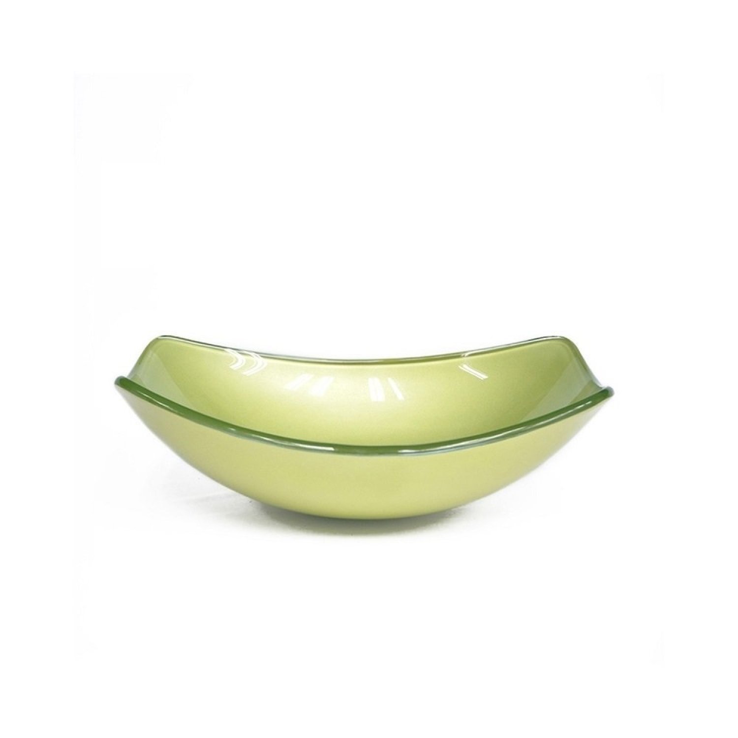 Kit Cuba de Vidro + Torneira para Lavatório Oval Chanfrada 36cm - 6