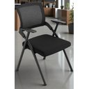 Ver imagem 3 de Conjunto 6 Cadeiras de Escritório Dobrável Axis - Preta