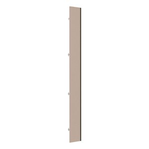 Porta para Closet Individual 25cm com Puxador Perfil Inox Luciane Móveis