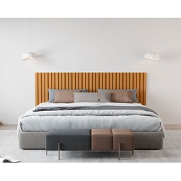Cabeceira Ripada Maracá King 215cm MDF/MDP  - 1