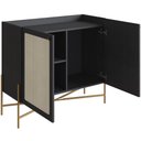 Ver imagem 6 de Balcão Aparador Cantinho do Café Industrial Indy A03 Nero Dourado - Lyam Decor