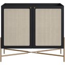 Ver imagem 3 de Balcão Aparador Cantinho do Café Industrial Indy A03 Nero Dourado - Lyam Decor