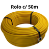 Tubo Isolador 7/16 Rolo C/ 50m Proteção contra Raios Amarelo - 2