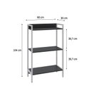 Ver imagem 4 de Estante para Livros Industrial 3 Prateleiras 104cmx60cm Active Yescasa