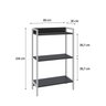 Estante para Livros Industrial 3 Prateleiras 104cmx60cm Active Yescasa - 4
