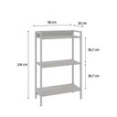 Ver imagem 4 de Estante para Livros Industrial 3 Prateleiras 104cmx60cm Active Yescasa