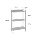 Ver imagem 4 de Estante de Livros Industrial 60CMX104CM 3 Prateleiras Active Yescasa Branco/Snow
