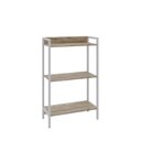 Ver imagem 3 de Estante de Livros Industrial 60CMX104CM 3 Prateleiras Active Yescasa Marrom