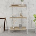 Ver imagem 1 de Estante de Livros Industrial 60CMX104CM 3 Prateleiras Active Yescasa Marrom