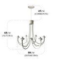 Ver imagem 2 de Luminária Teto com 2 Camadas Artesanal Para Sala de Estar Libertas Rosas Artesanato Lâmpada Medieval