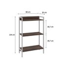 Ver imagem 4 de Estante para Livros Industrial 3 Prateleiras 104cmx60cm Active Yescasa