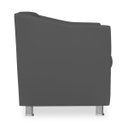 Ver imagem 3 de Poltrona Decorativa Tillak Tilla em Suede para Sala de Estar, Consultório e Recepção - Corino Cinza
