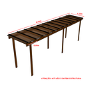 Ver imagem 2 de Cobertura Policarbonato Alveolar 8,00m x 1,50m - Bronze 6mm