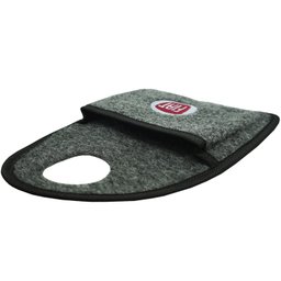 Lixeira Lixinho Automotiva Carro Carpete Logo Bordado para Câmbio Grafite - 5