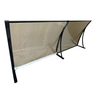 Kit Toldo Policarbonato Bronze e Preto 50cm X 1,5 Metro Portas e Janelas - 4