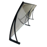Kit Toldo Policarbonato Bronze e Preto 50cm X 1,5 Metro Portas e Janelas - 3