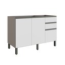 Ver imagem 1 de Balcão 2 Portas 3 Gavetas Cozinha Diamante New