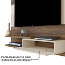 Ver imagem 5 de Painel Suspenso para Tv 55 Pol 135 Cm Pinho Off White Arly